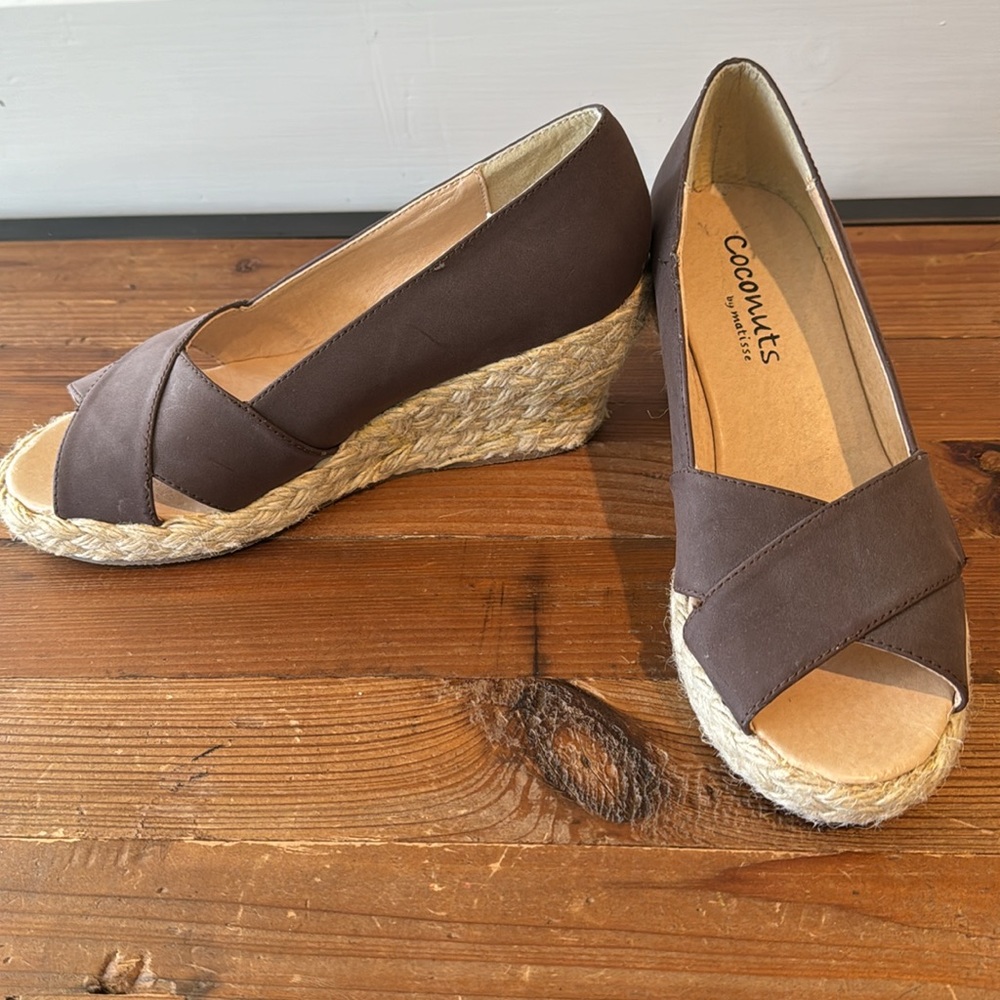 Coconuts by Matisse Wedges Sz 5.5 never worn